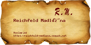 Reichfeld Madléna névjegykártya